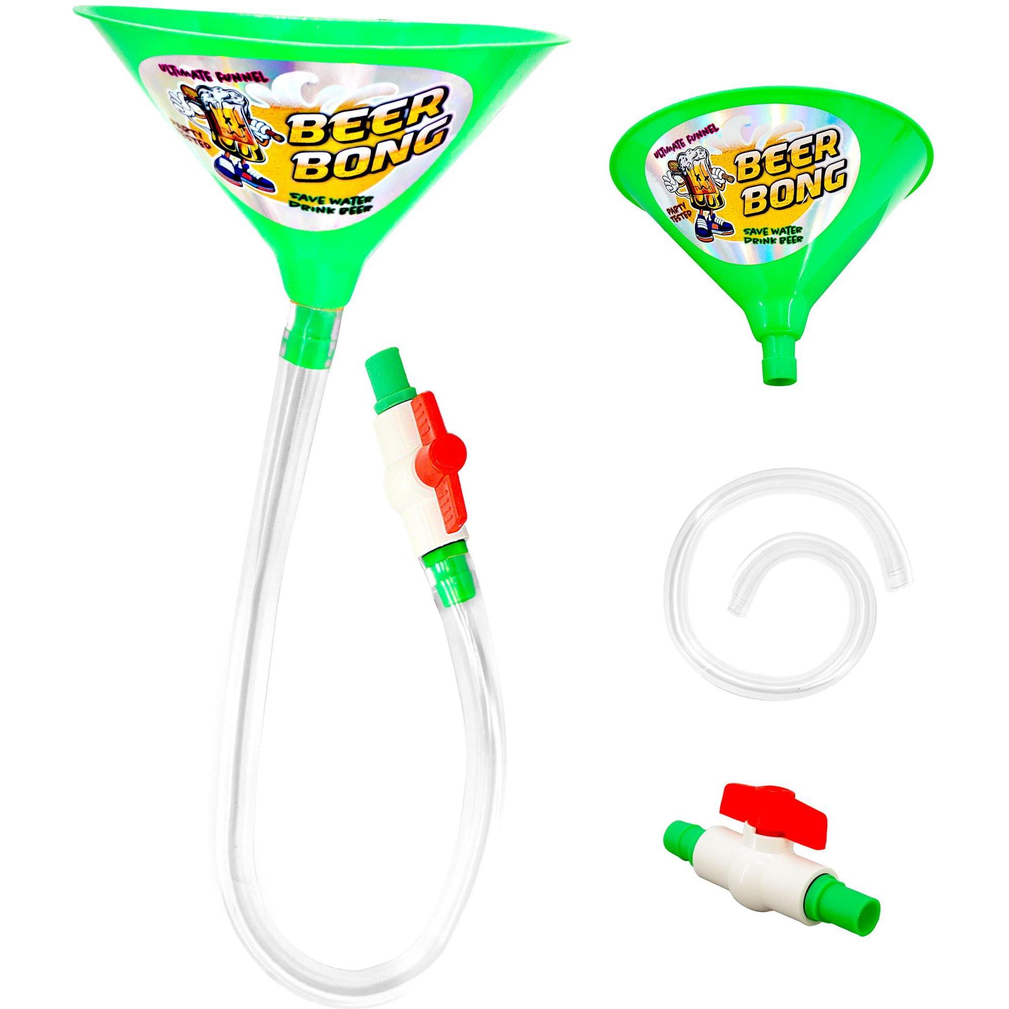 Widmann Bier Bong in grün mit Ventil Trinkspiel
