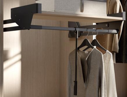 Kesseböhmer Kleiderlift TOP 625-808mm gold