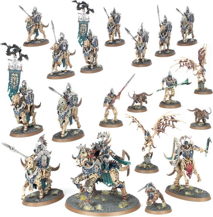 Actual product image Warhammer Fantasy Age of Sigmar - Spearhead Ossiarch Bonereapers: Kavalos Vanguard (Plastic)