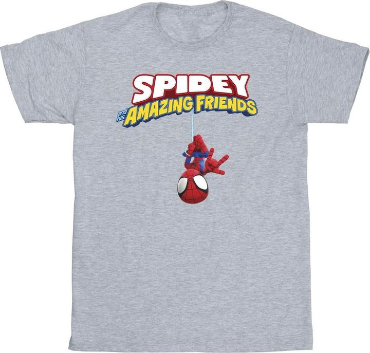 Image du produit - T-shirt SPIDER-MAN HANGING UPSIDE DOWN - Homme (XXL)