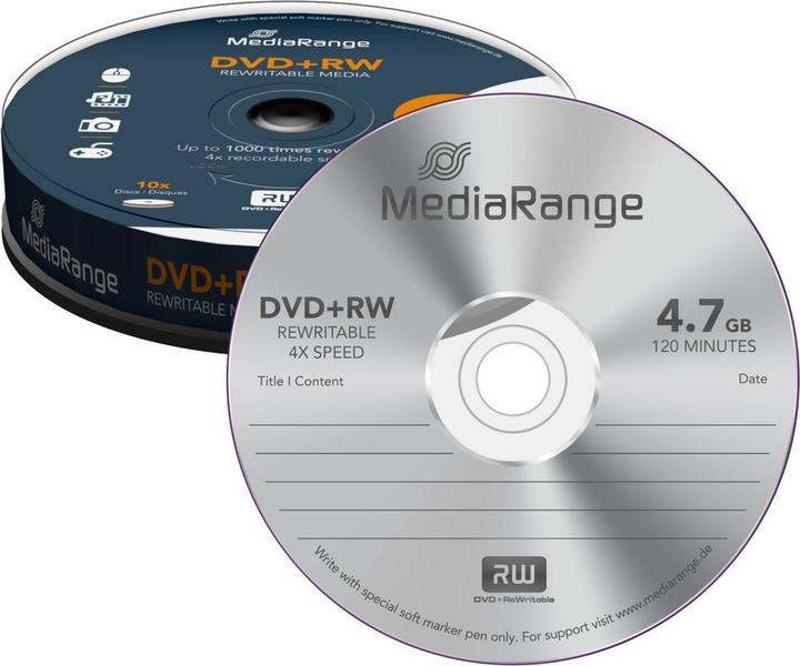 Produktbild MediaRange 10 x DVD+RW (10x)