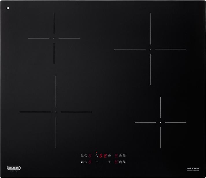 Produktbild De'Longhi De?Longhi PIN 62 Schwarz Einbau-Induktionskochfeld 60 cm 4 Herd(e)