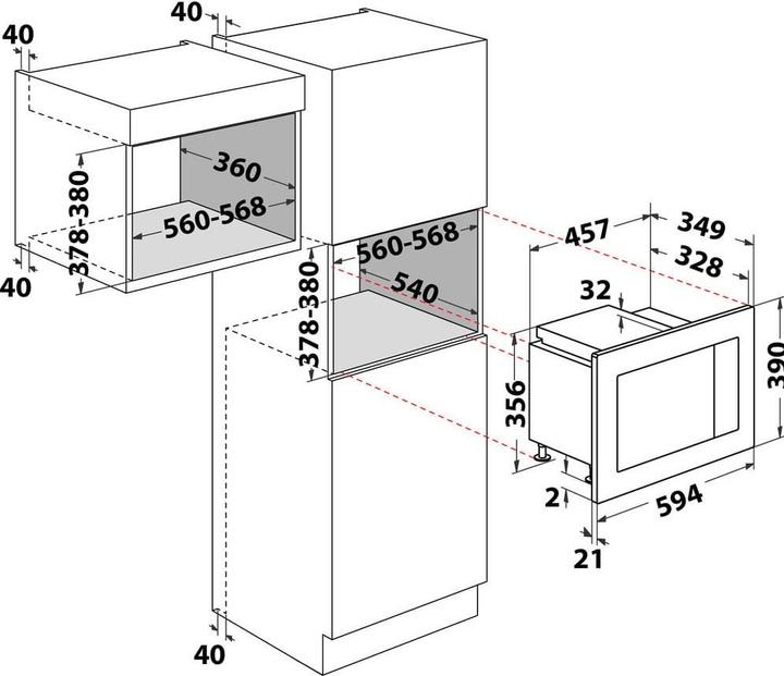 Produktbild Whirlpool WMF200GNB (20 l)
