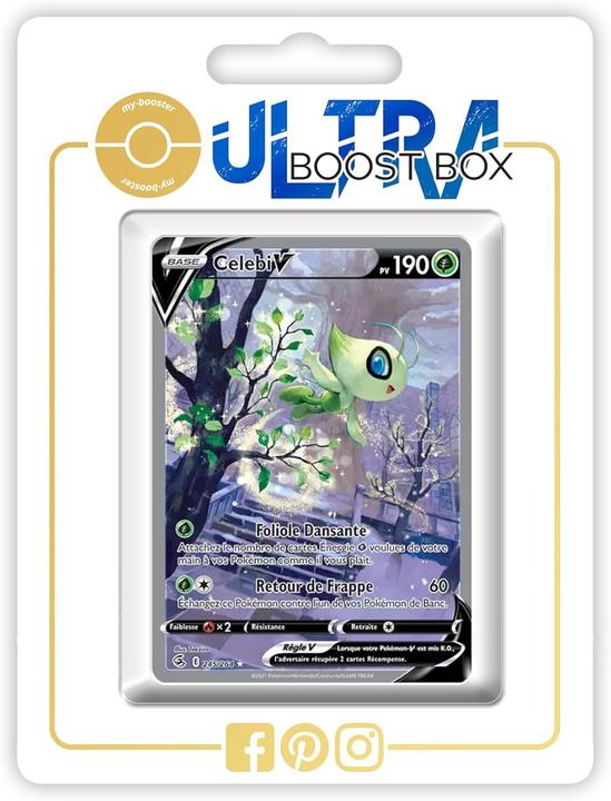 My-booster Celebi V 245/264 Alternative Shiny Pokmon Gallery - Fusion  Strike Box 10 French Cards