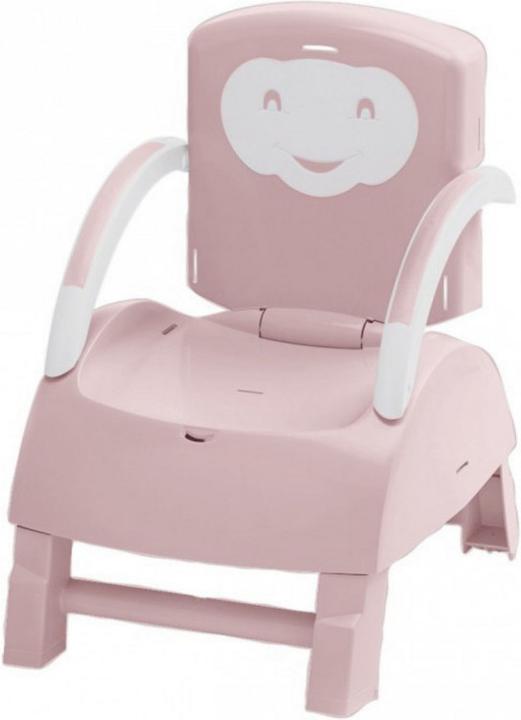 Image du produit Thermobaby Rehausseur de chaise progressif 2 en 1 rose poudré (Chaise haute Rehausseur)