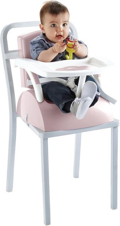 Image du produit Thermobaby Rehausseur de chaise progressif 2 en 1 rose poudré (Chaise haute Rehausseur)