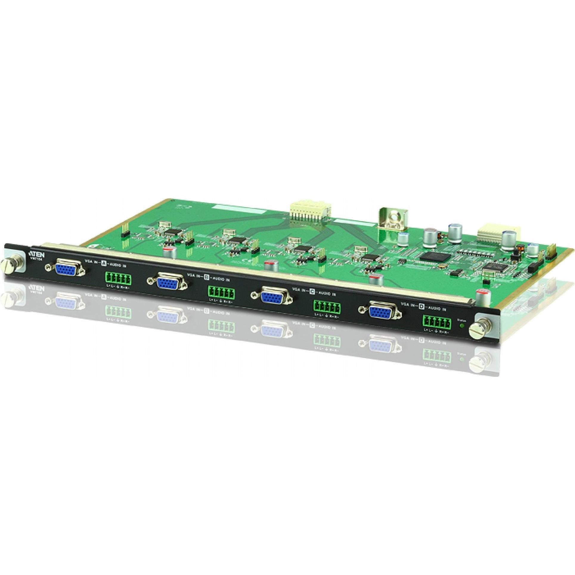 Aten VGA Eingabekarte, KVM Switch, Schwarz, Grün