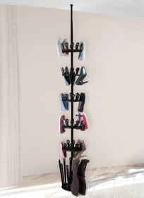 Produktbild Wenko Teleskop-Schuhregal Achilles schwarz 30,0 x 30,0 x 100,0-300,0 cm (30 x 30 x 100 cm)