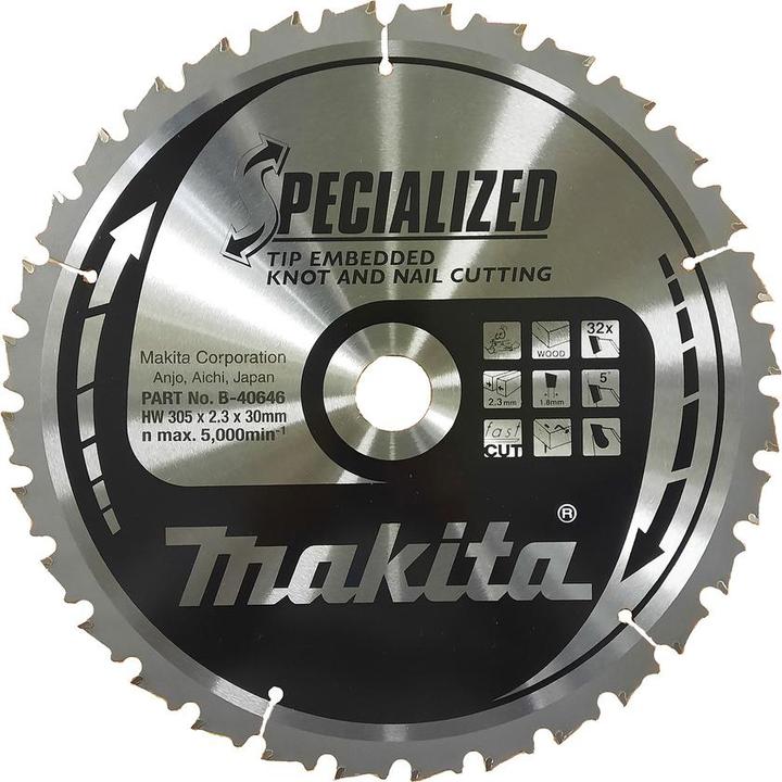 Productafbeelding Makita SPECIALIZED zaagblad 305x30x32Z