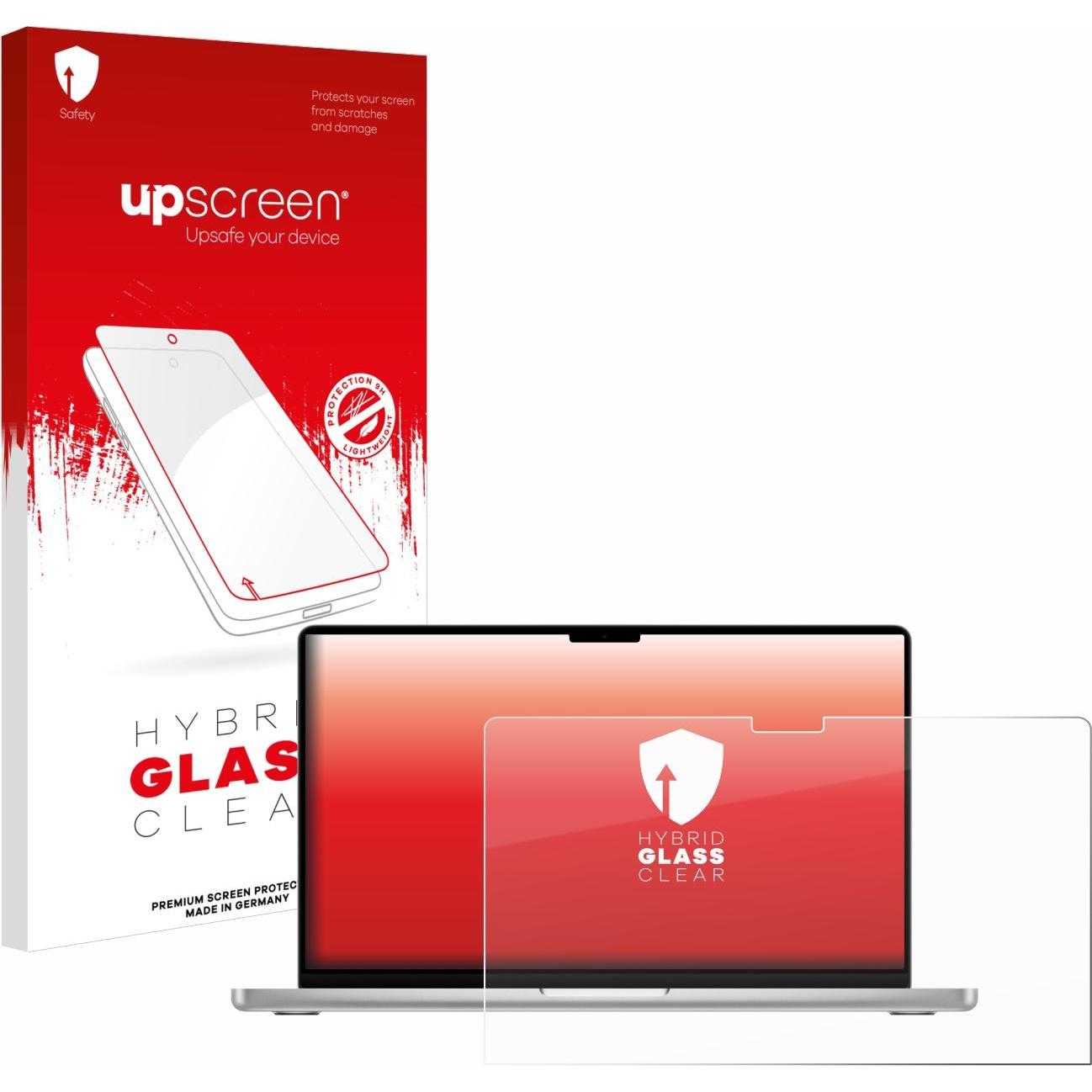 upscreen Schutzglas Schutzfolie Displayschutz Display Schutz Glas Panzer Folie klar (14"), Notebook Schutzfolie