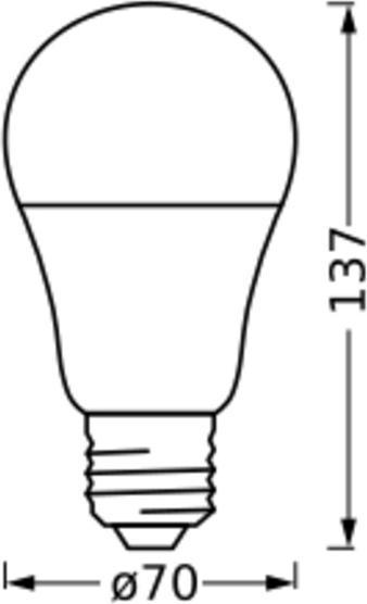 Actual product image Ledvance SMART+ MATTER CLASSIC A MULTICOLOR 14W 827...865 Multicolour E27 (E27, 14 W, 1521 lm, 4 x, E)