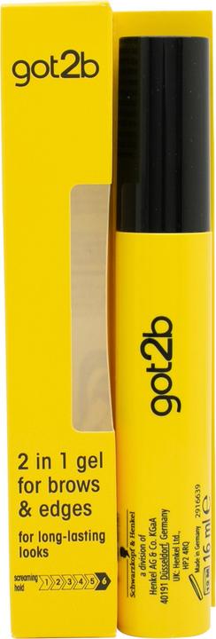 Actual product image Schwarzkopf got2b Glued for Brows & Edges 2 in 1 Wand Gel 16ml (Hair gel, 16 ml)