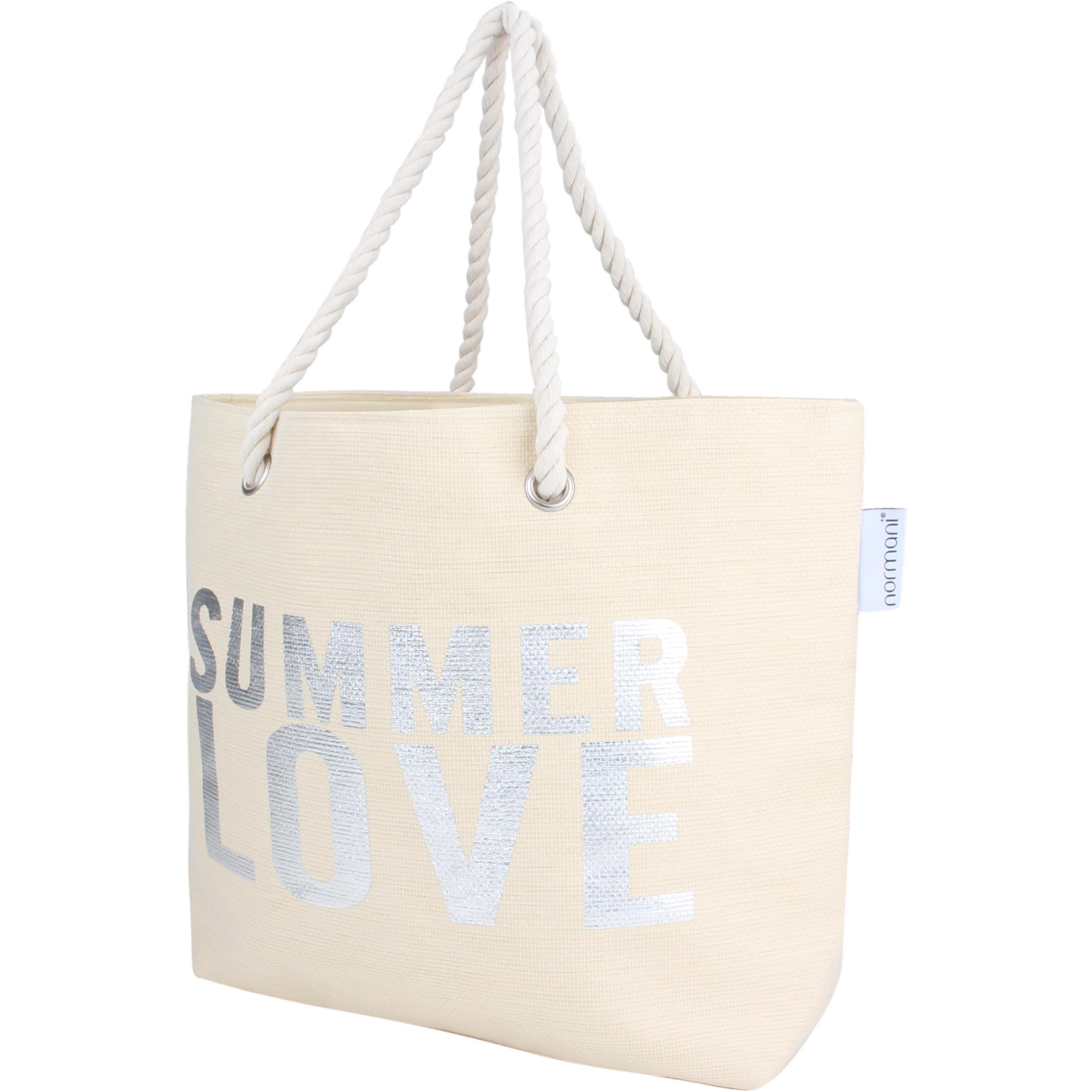 Thumbnail - Normani, Tasche, Sommer-Umhängetasche, Strandtasche, Beige, (17 l)