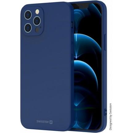 Swissten Soft Joy Case Apple IPhone 14 Pro Max Blue (Apple iPhone 14 Pro Max), Smartphone Hülle, Blau