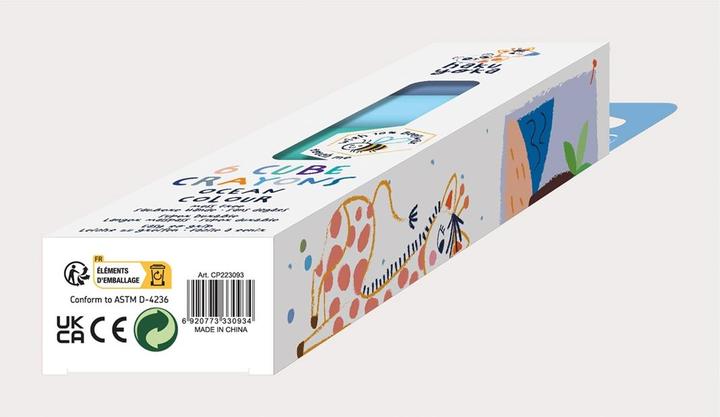 Produktbild Magni Spielform-Wachsmalkreiden Würfel Ozean (6 x)