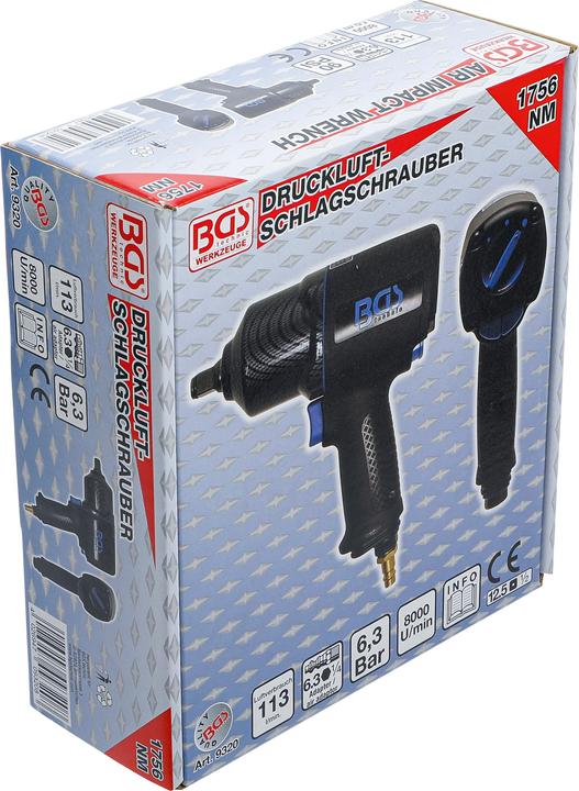 Produktbild BGS Druckluft-Schlagschrauber 12,5 mm (1/2") 1756 Nm