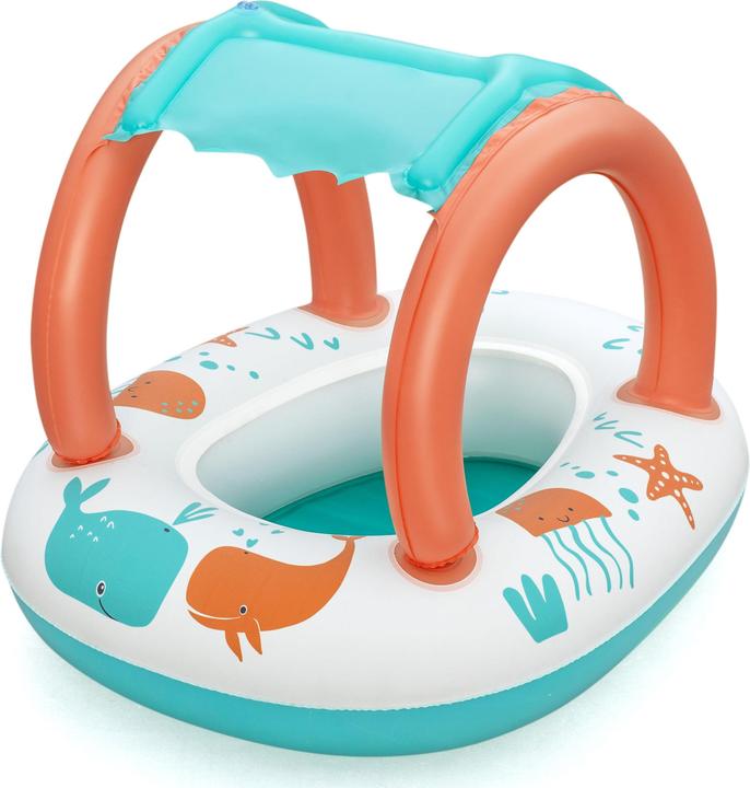 Bestway Comfort Plush Shaded Inflatable Baby Boat Float