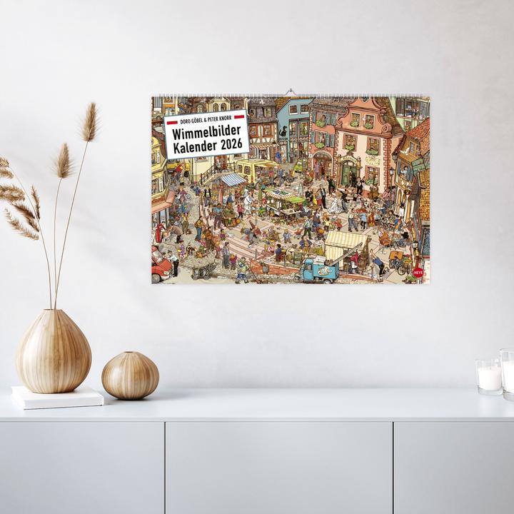 Immagine prodotto Göbel & Knorr Wimmelbilder Edition Kalender 2026 (58 x 39 cm)