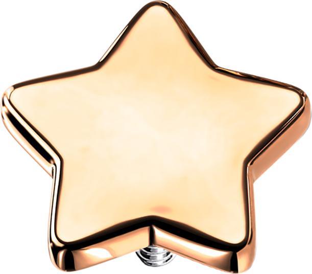 Image du produit Star Piercing Dermal Anchor étoile rose doré (sans laiton, Acier chirurgical 316L)