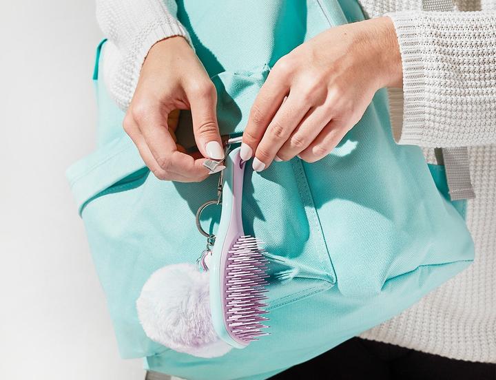Image du produit Tangle Teezer The Wet Detangler Mini Wisteria Leaf Hair Brush (Brosse à cheveux à feuilles de glycine)
