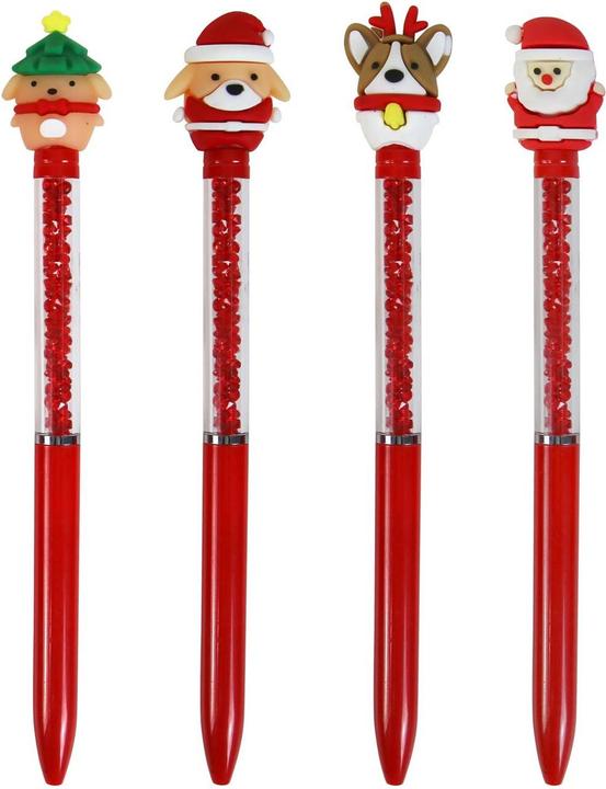 Actual product image Clairefontaine Set mit Kugelschreibern, mit Topper, Weihnachten Fantasie, - Sortierung