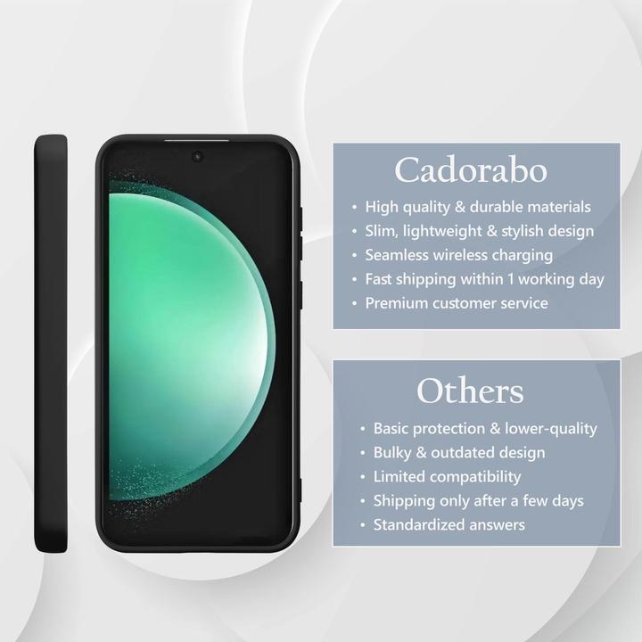 Actual product image Cadorabo Case for Samsung Galaxy S24 FE TPU Liquid Silicone Cover (Samsung Galaxy S24 FE)