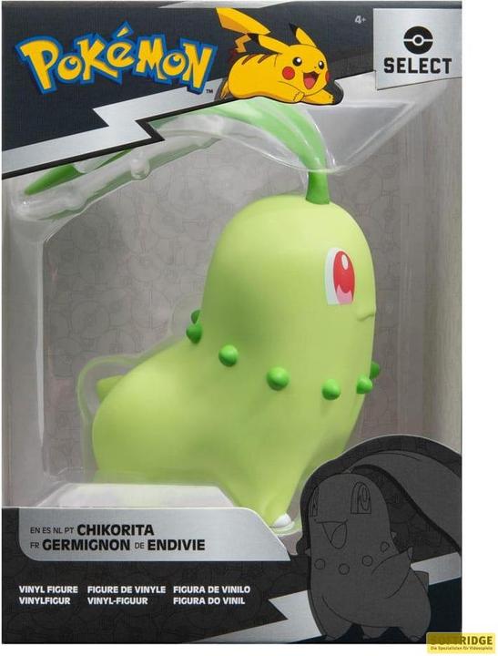 Actual product image Jazwares Pokémon Vinyl Figure Chikorita 8 cm