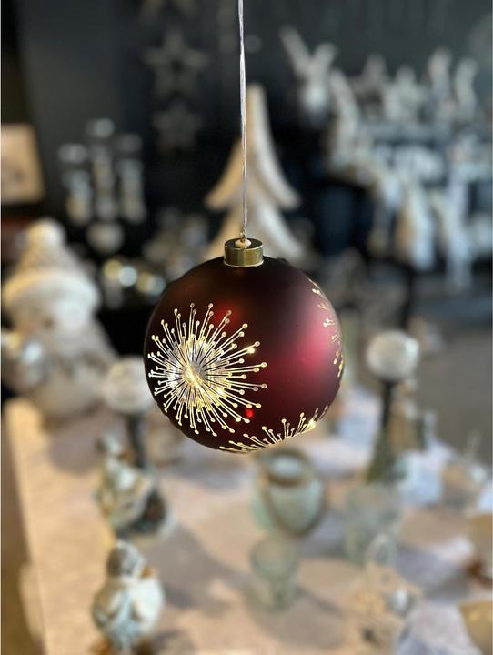 Produktbild GuGus LED Glas Kugel rot