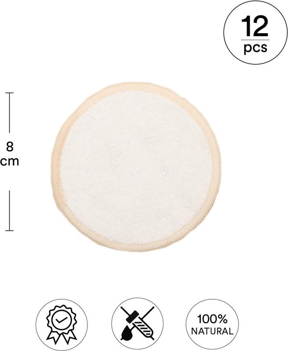 Actual product image Noya Washable make-up removal pads, set of 12