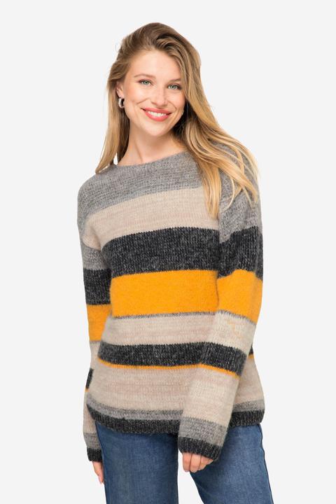 Produktbild Laurasøn Pullover, Ringelstrick, Wollanteil, Rundhals, Langarm (L)