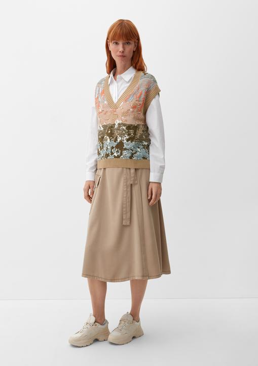 Produktbild s.Oliver Strickpullover Pullunder mit abstraktem Muster (36)