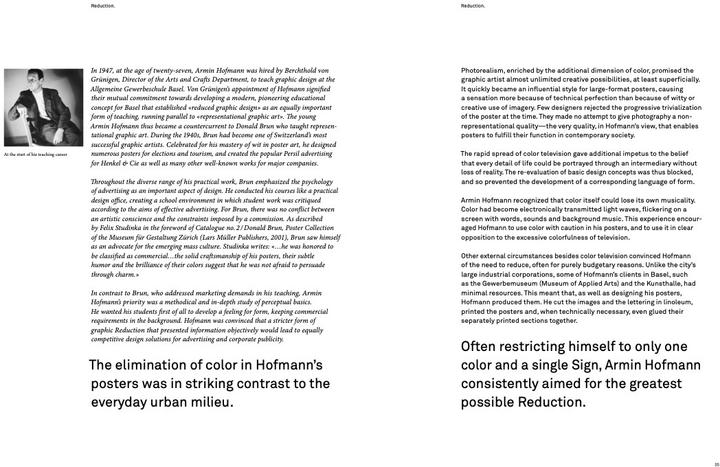 Immagine prodotto Armin Hofmann. Reduction. Ethics. Didactics (Inglese, Matthias Hofmann, 2024)