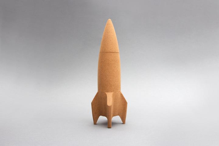 Actual product image Suck UK Cork Rocket Desk Tidy