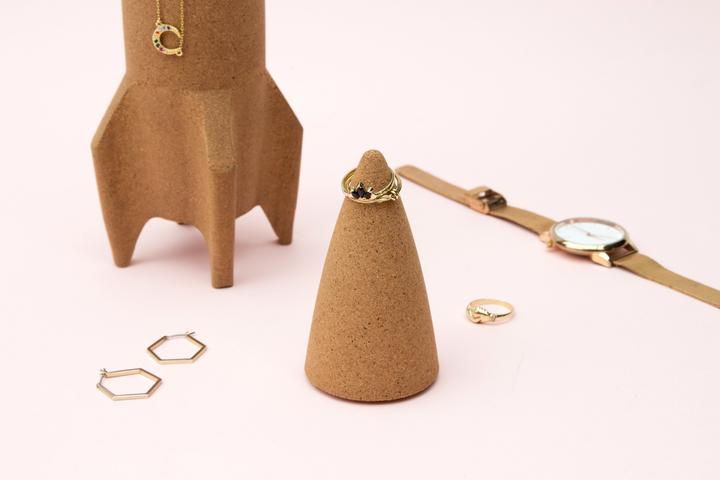 Actual product image Suck UK Cork Rocket Desk Tidy