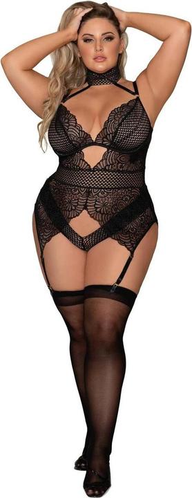 Dreamgirl Lace Garter Teddy - S (L)