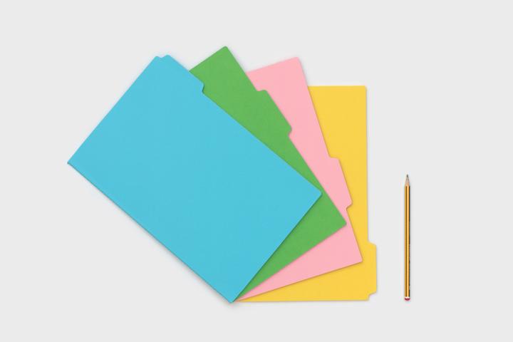Image du produit Suck UK Onglets pour ordinateurs portables A4 Colourful (A4, À rayures, Couverture souple)