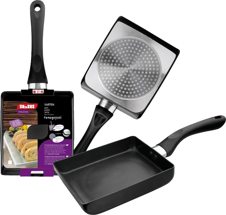 Ibili Pfanne für Tamagoyaki Inducta 15 x 18 cm Perfekt zum Zubereiten von Tamagoyaki-Omeletts (Bratpfanne)