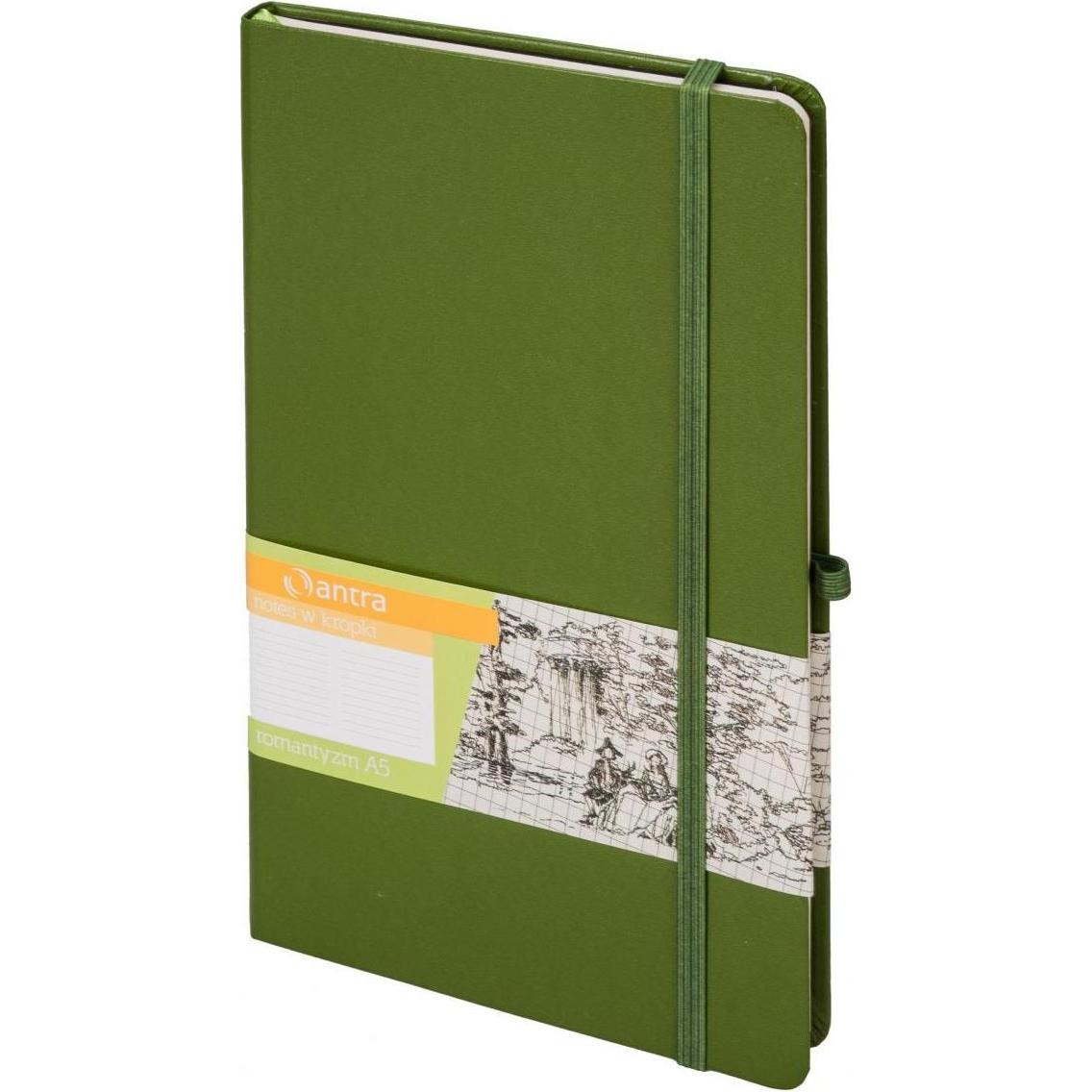 Antrax Verde Quaderni + Bloc Notes, Taccuino A5 Punti Romantici (244277) (A5, Punteggiato, Copertina Rigida)