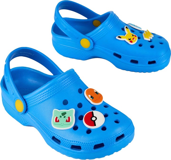 Actual product image Pokémon Boys Badge Clogs