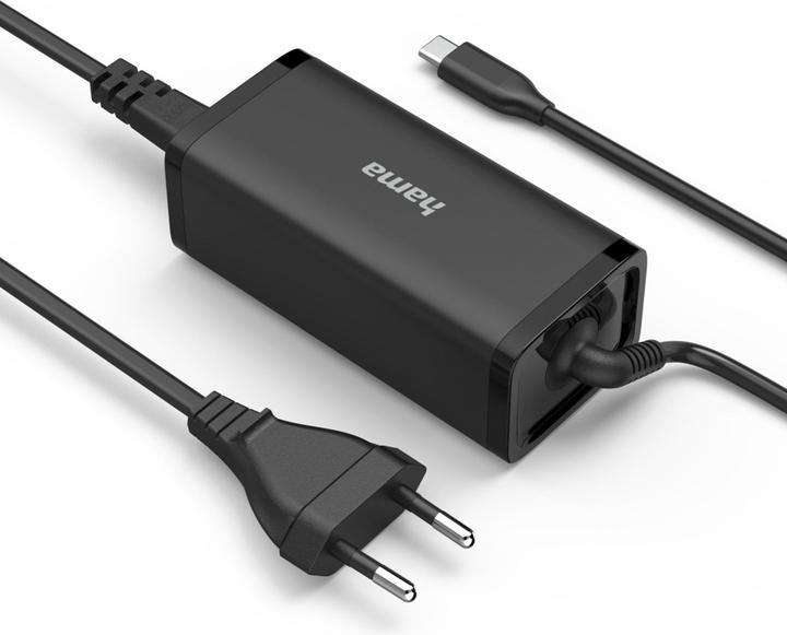 Image du produit Hama Universal-USB-C-Notebook-Netzteil, GaN, Power Delivery (PD), 5-20V/100W (100 W)