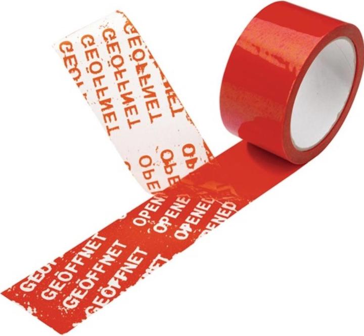 Actual product image Enviropack Safety packing tape ENVO TAPE® red length 50 m width 50 mm (50 mm)