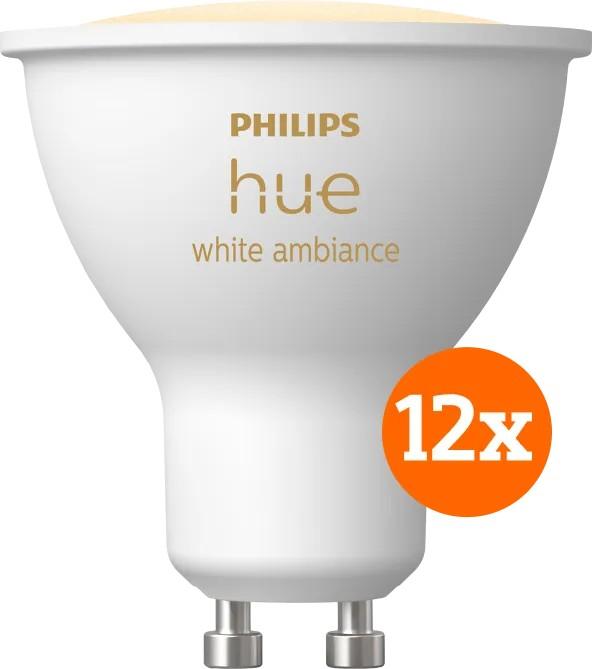 Image du produit Philips Hue White Ambiente Gu10 12-Pack (GU10, 12x)