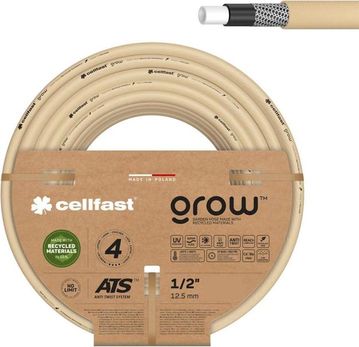 Actual product image Cellfast Grow garden hose ø12,5 mm, ½ in, 25 m (25 m)