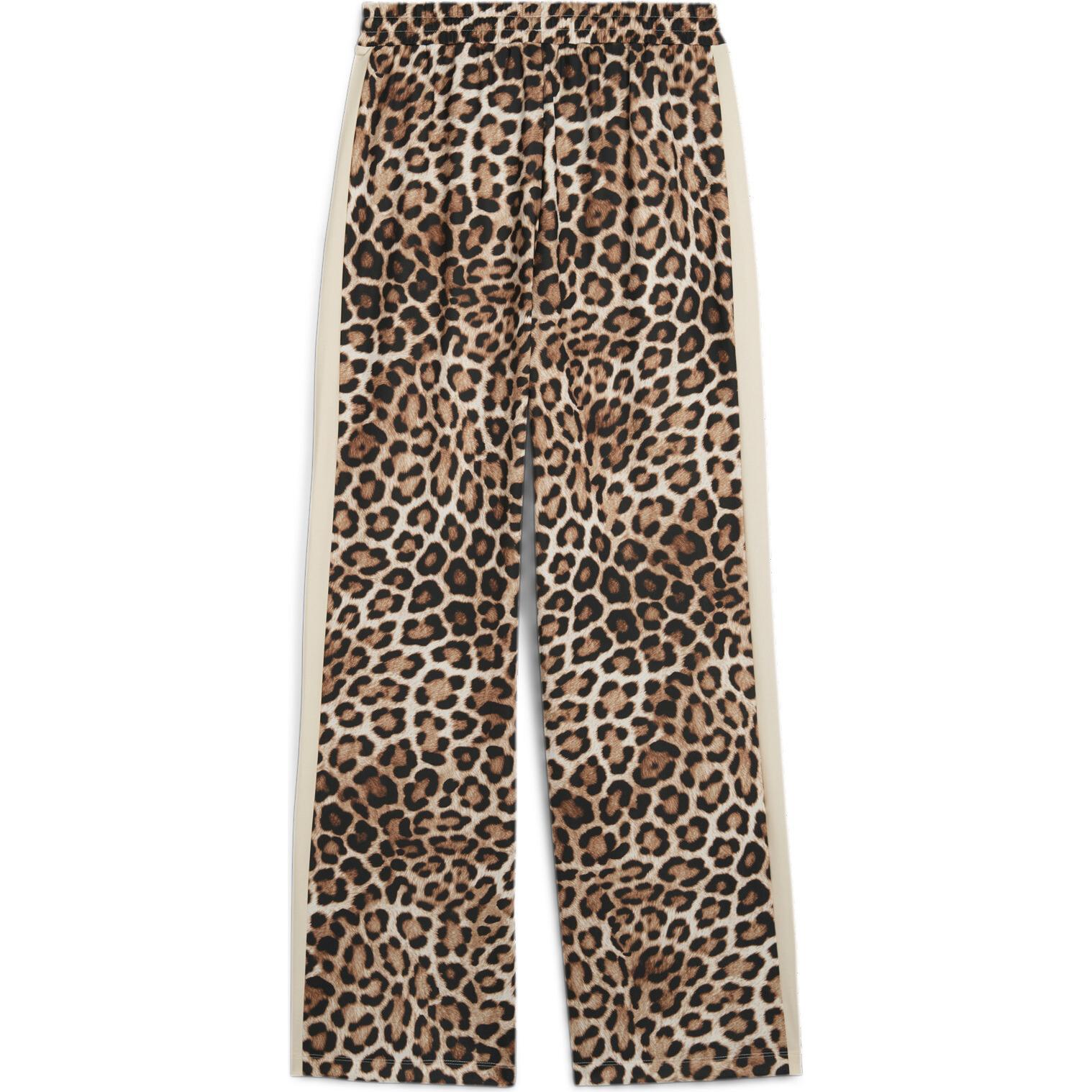 Thumbnail - Puma, Damen, Sporthose, T7 LEO LUXE AOP Straight Pants op (XL), Weiss, XL