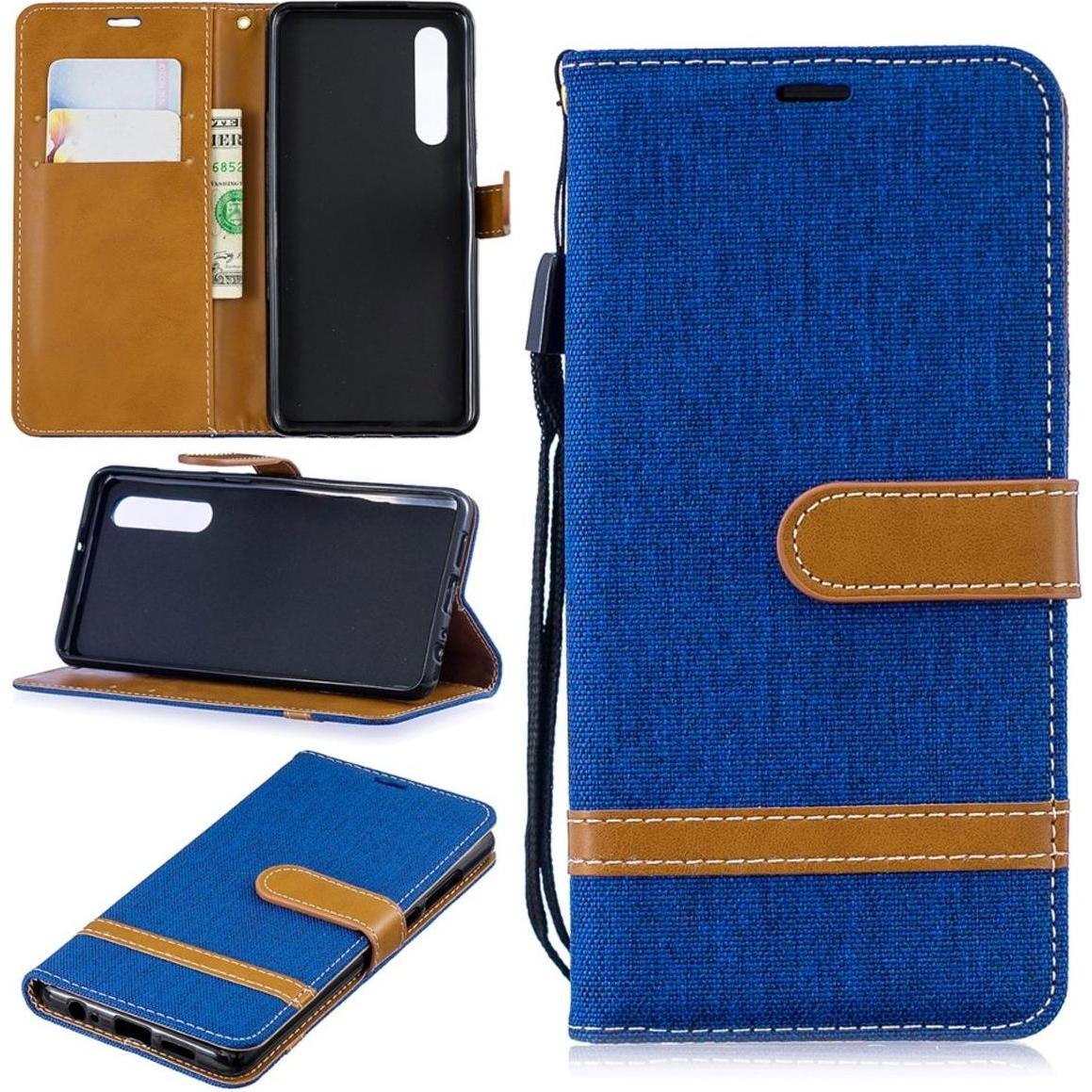 König Design Hülle Handy Schutz für Huawei P30 Case Cover Tasche Wallet Etui Handyhülle Neu (Huawei P30), Smartphone Hül...