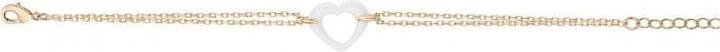 Actual product image Ceranity Plaque Bracelet - White Ceramic - Heart (Ceramic)