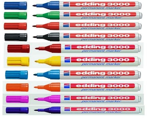 Image du produit Edding Marqueur permanent 3000 (Multicolore, 3 mm, 10 x)