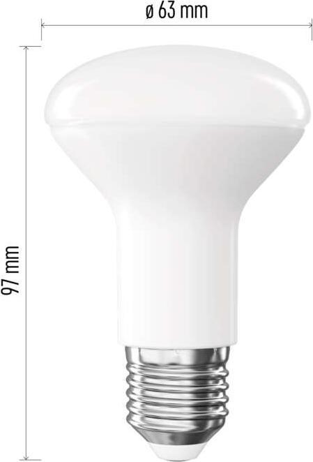Actual product image Emos Classic R63 LED lamp / E27 / 7 W (60 W) / 806 lm / Neutral white (E27, 806 lm, 1x)