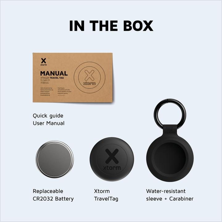 Actual product image Xtorm TravelTag 1 stück - IP64 (iOS)