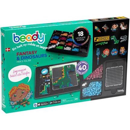 Hama Beady - Fantasia e Dinosauri - 4.500 perline + 4 piastre (390202)
